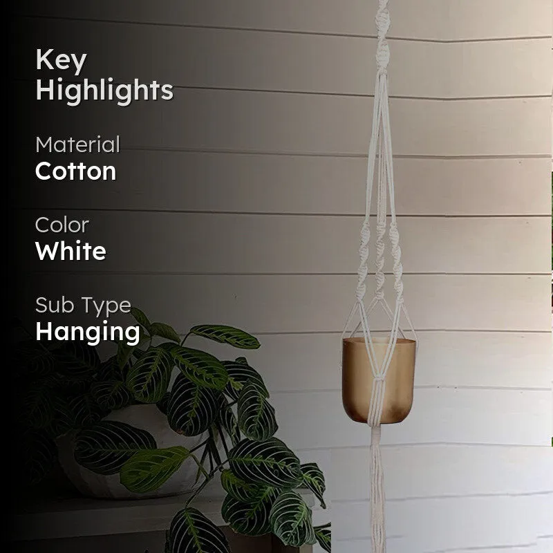Grelita Macrame Planter media 2
