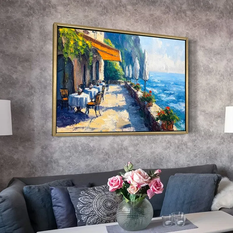 Briny Breeze Canvas Wall Painting With Frame media 6