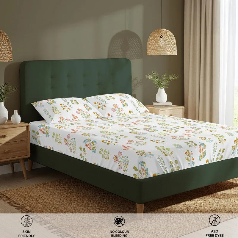 Urban Space AbstraLux Cotton Bedsheet (Yellow) - 200 TC media 7