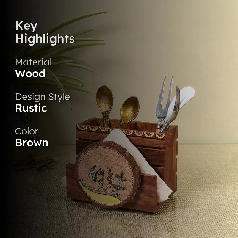 Warli Wale Cutlery Holder media 2