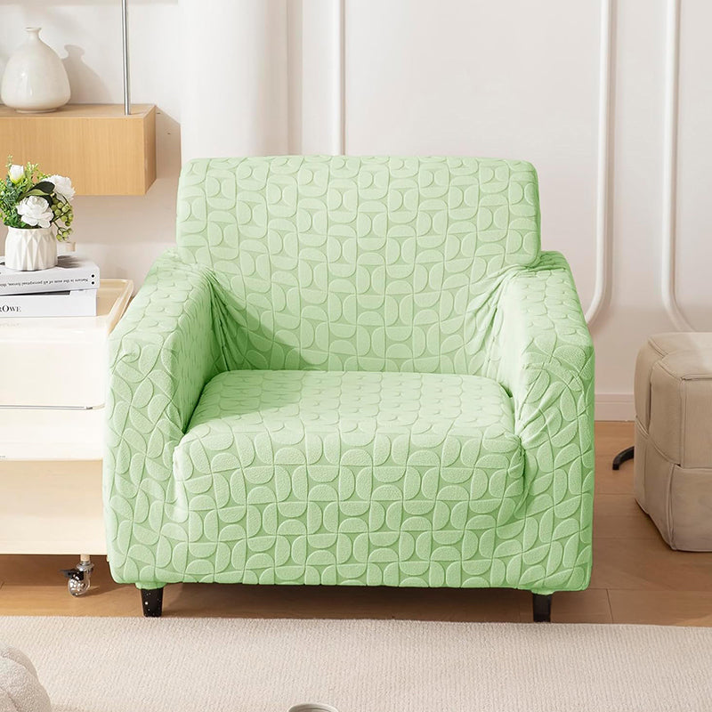 Urbana Jacquard Sofa Cover - Green media 3