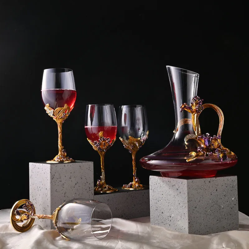 Arbia Decanter & Glass (900 ML/250 ML) - Seven Piece Set media 1