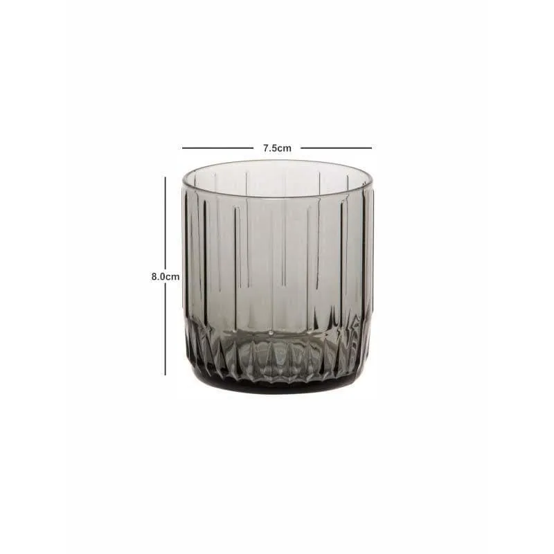 Pasabahce Friscot Black Glass Tumbler (265 ML) - Set Of Six media 5
