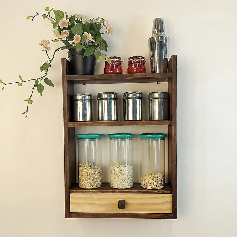 Anglus Wooden Kitchen Storage Rack media 3
