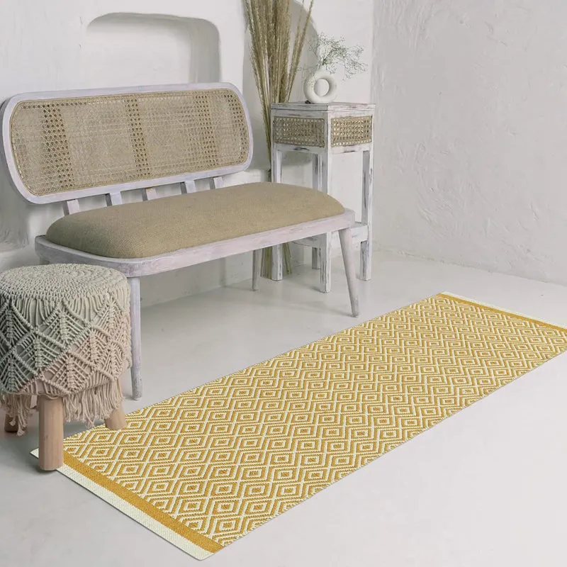 Earthica Cotton Runner Rug - Yellow media 3