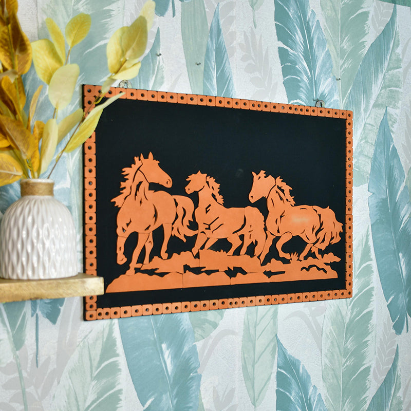 Horse Gallop Terracotta Wall Art media 6