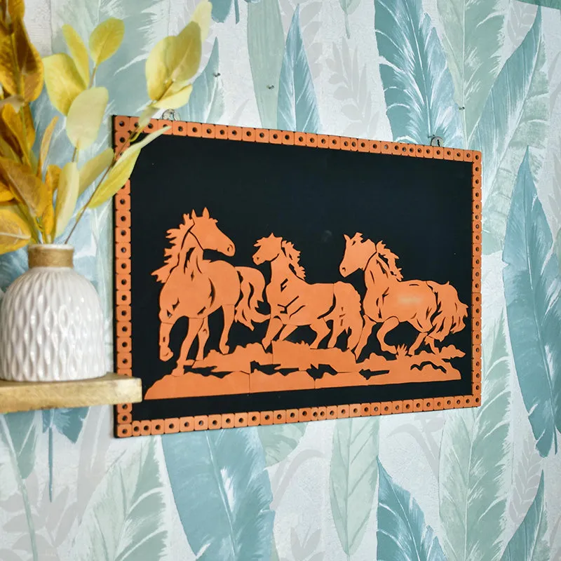 Horse Gallop Terracotta Wall Art media 6