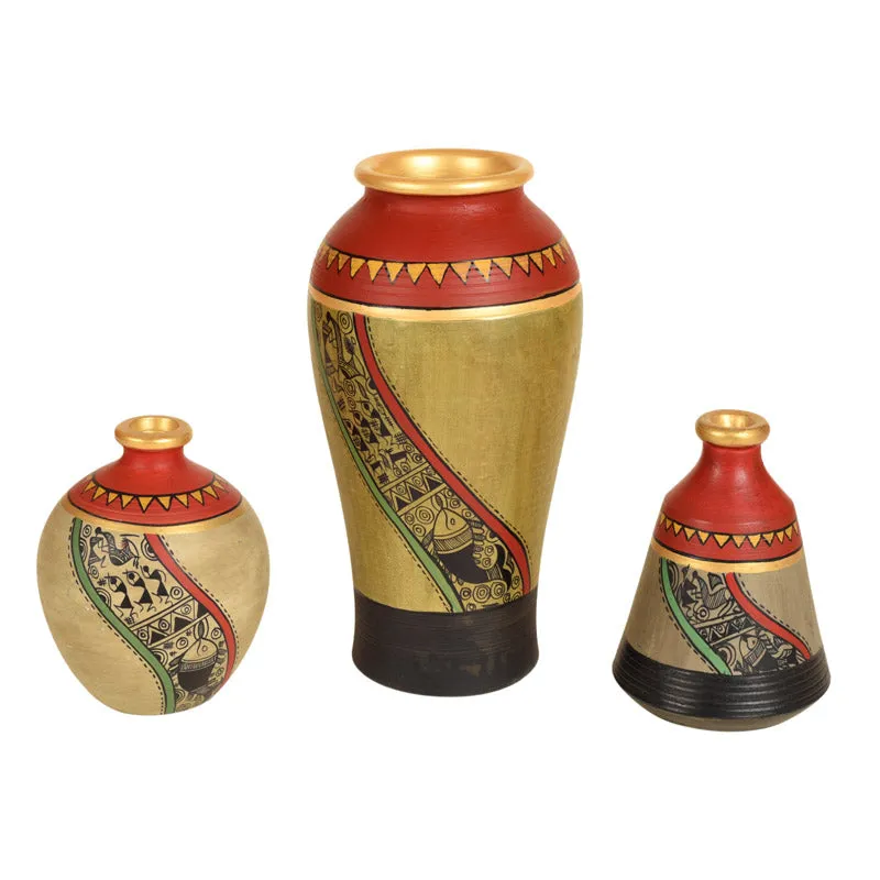 Rade Terracotta Vase - Three Piece Set media 3