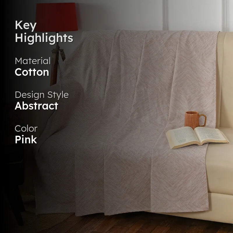 Softelle Abstract Cotton Throws - Pink media 2