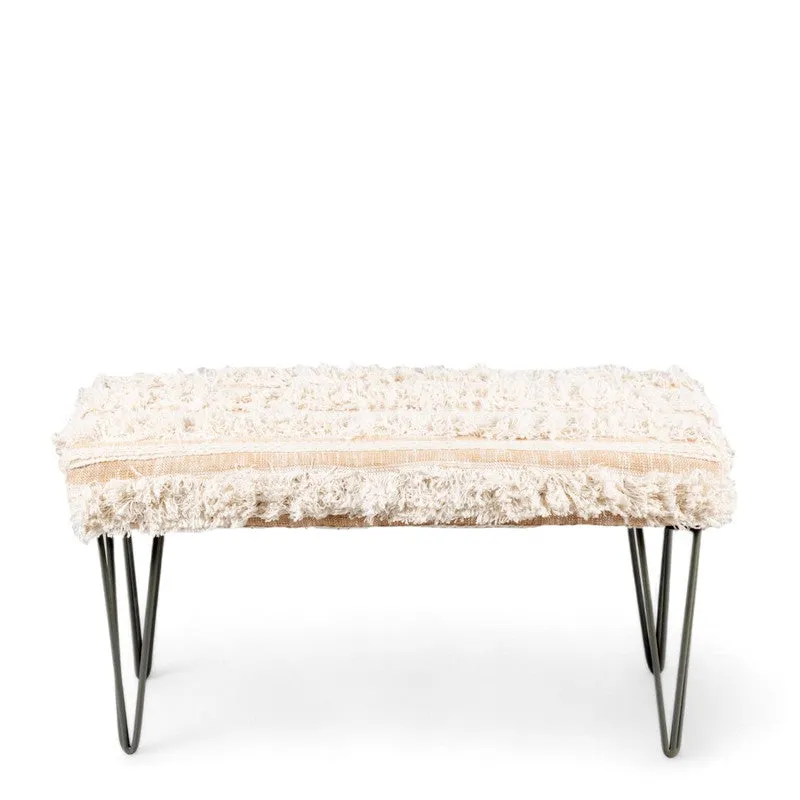 Eryx Sheesham Wooden Bench - Beige media 3