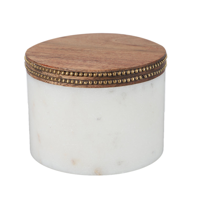 Marbliss Marble Storage Jar With Wood Lid - 100 ML media 5