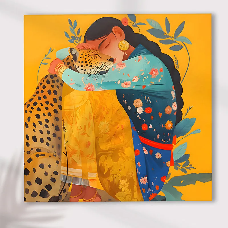 Princess & Leopard Canvas Wall Art media 4