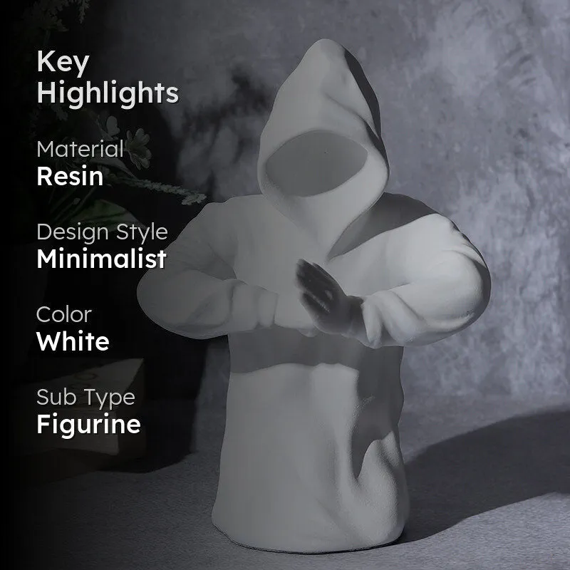 Hooded Ronin Showpiece - White media 2