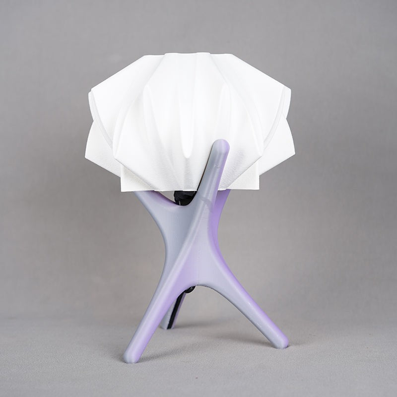 Bio Rayne 3D Printed Table Lamp - White,Olive Green media 5