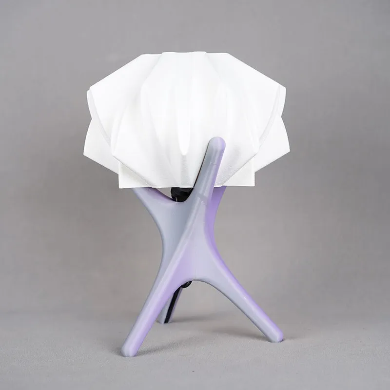Bio Rayne 3D Printed Table Lamp - White,Olive Green media 5