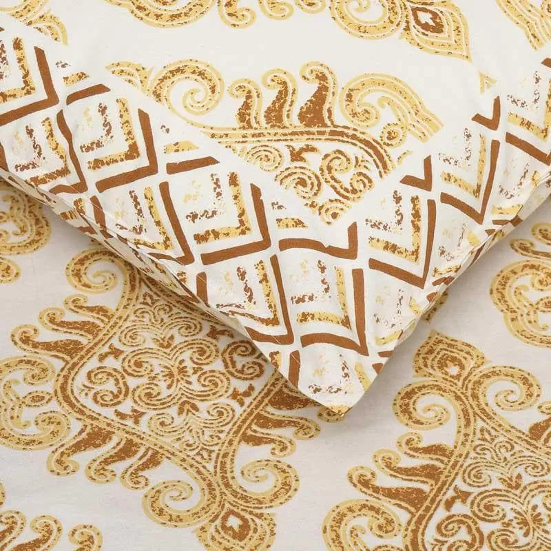 Mustard Groovy Bedsheet media 1