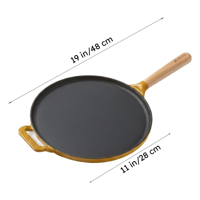Cumin Co Enamel Cast Iron Dosa Tawa - 28 cm media 11