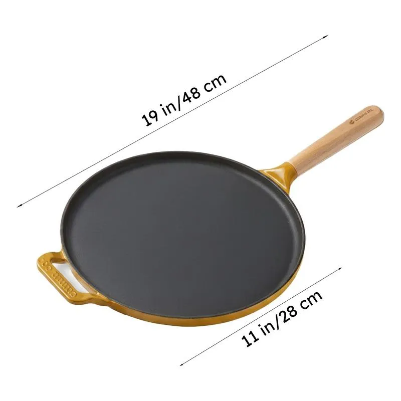 Cumin Co Enamel Cast Iron Dosa Tawa - 28 cm media 11