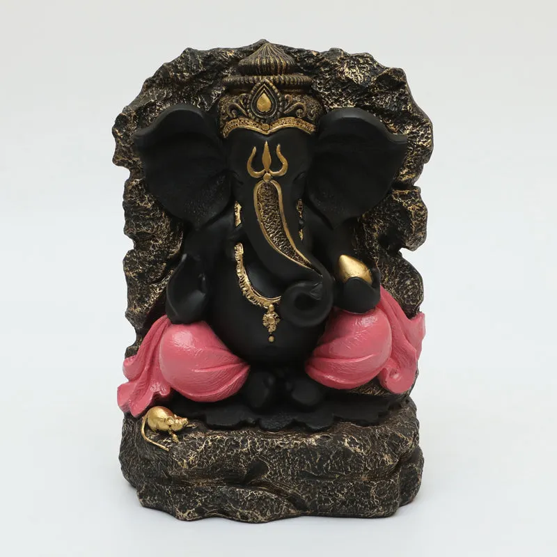Divine Ganesha Noir Showpiece media 3