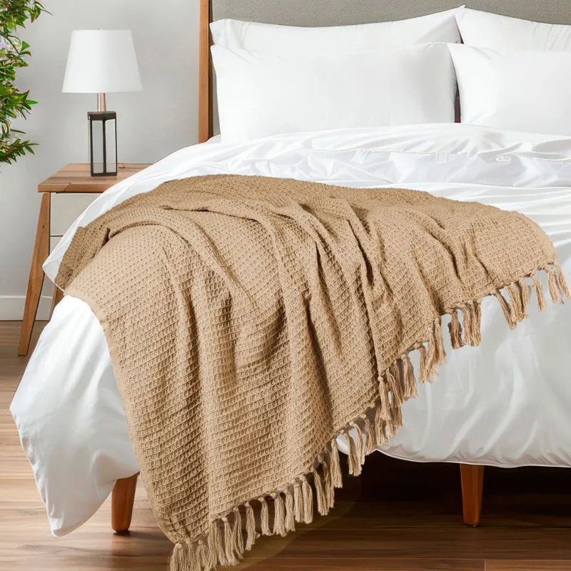 Ash Blend Throw - Beige media 6