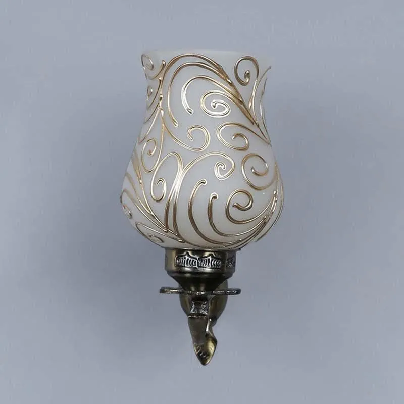 Golden Waves Glass & Metal Wall Lamp media 5