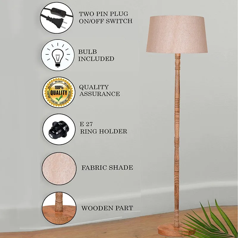Elfin Neo Wooden Floor Lamp - Beige media 6