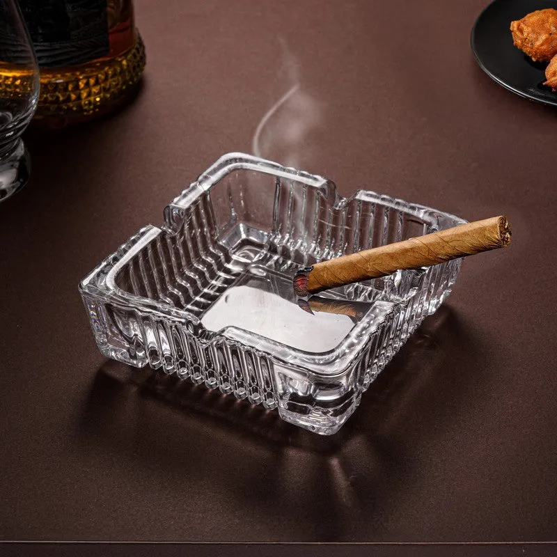 Crystal Flare Ash Tray - Set Of Two media 3