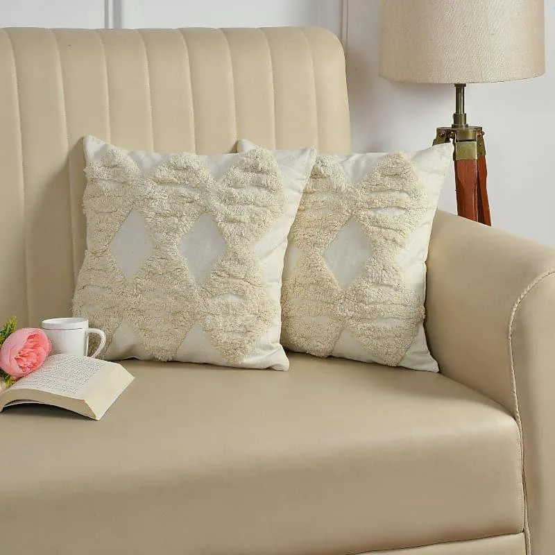 Hasha Tufted Cushion Cover - Set Of Two media 1
