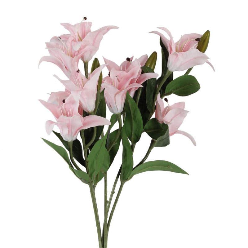 Faux Trumpet Lily Bunch - Light Pink media 3