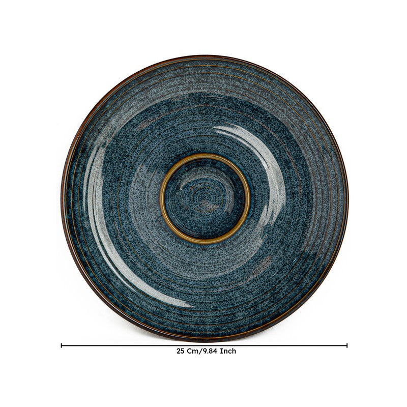 Midnight Reef Ceramic Chip n Dip Platter - Blue media 8