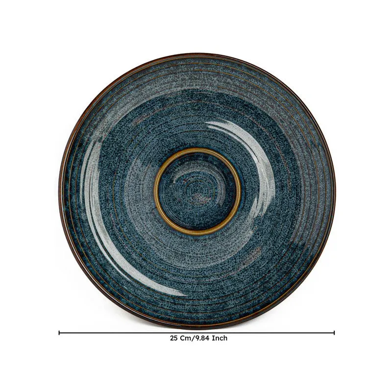 Midnight Reef Ceramic Chip n Dip Platter - Blue media 8