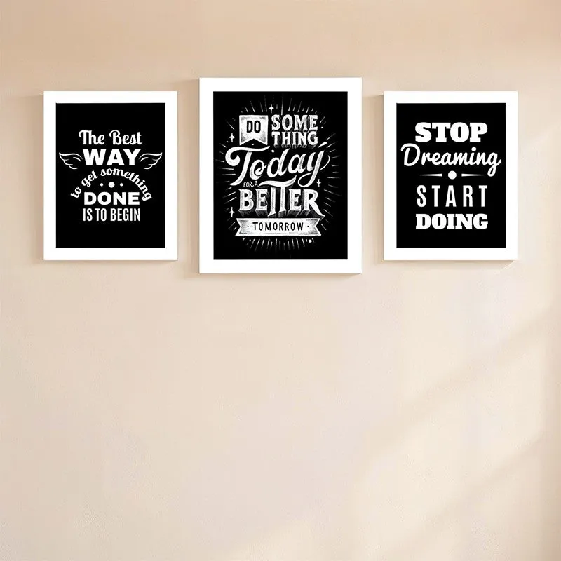 Do It Motivation Wall Art - Set Of Three media 1