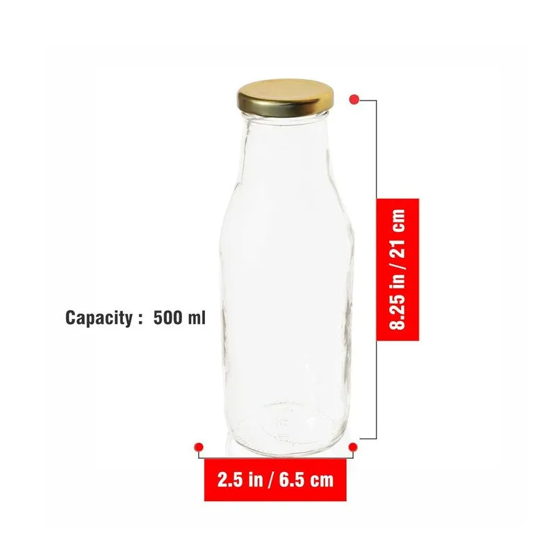 Infusing Flavors Transparent Glass Bottle (500 mL Each) - Set Of Four media 7
