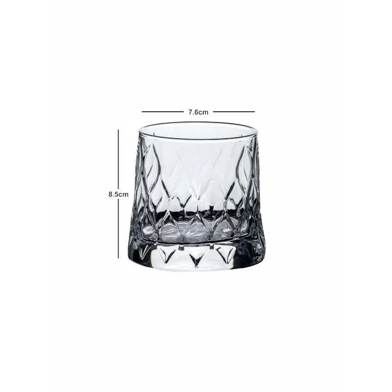 Pasabahce Foliage Old Fashioned Glasses (300 mL Each) - Set Of Four media 6