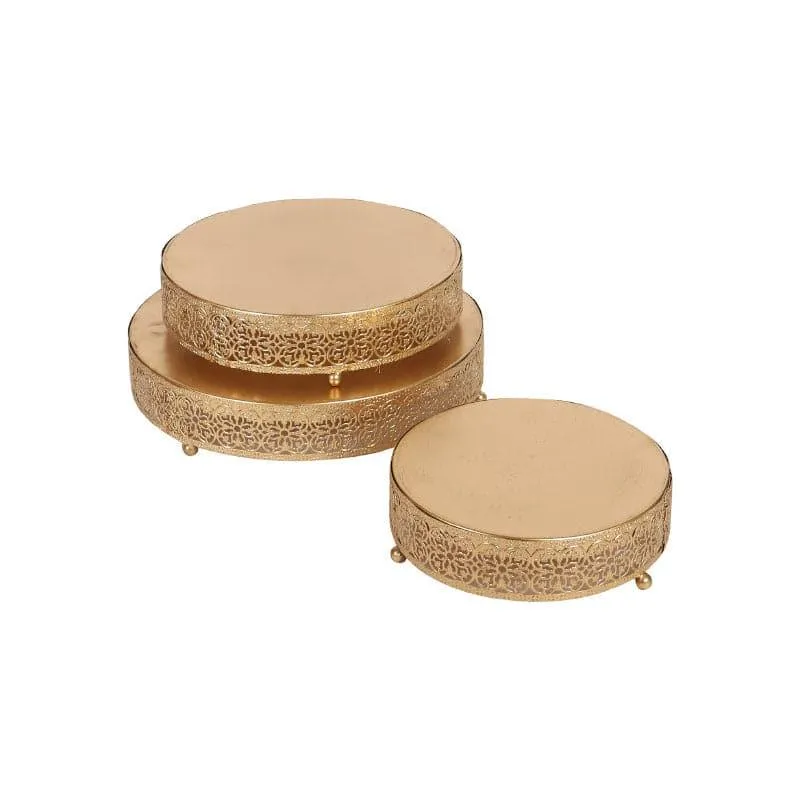 Carnae Buffet Riser Iron Platter - Set of Three media 4