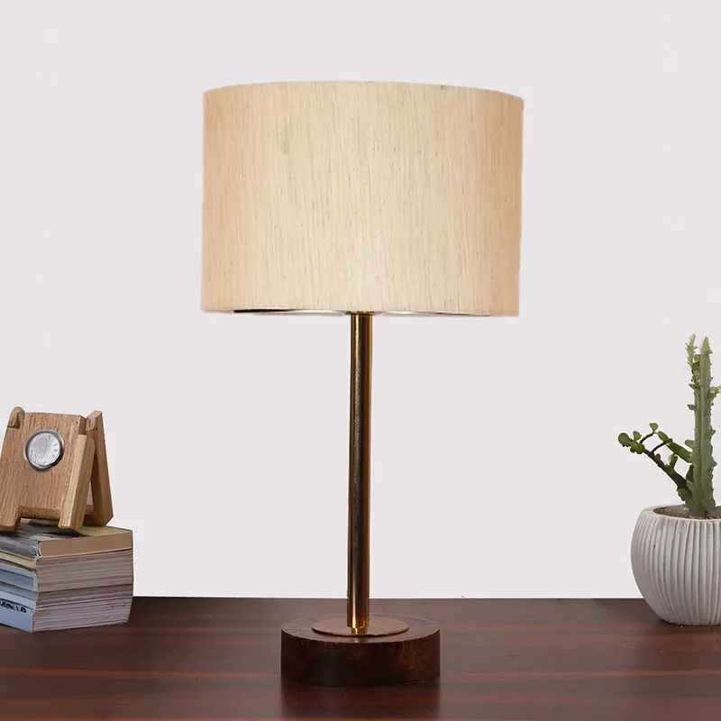 Cotin I Rodin Wooden Table Lamp - Beige,Gold,Brown media 3