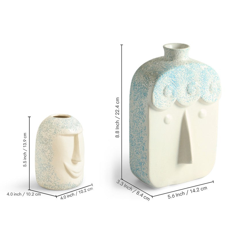 Selene Ceramic Vase - Set Of Two media 6