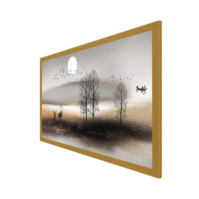 Blakesley Scape Wall Painting With Frame media 6