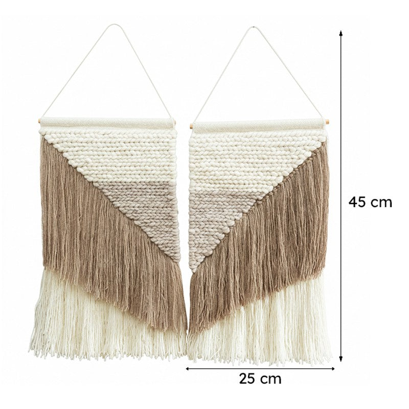 Haldir Handwoven Woolen Wall Accent - Set Of Two media 6