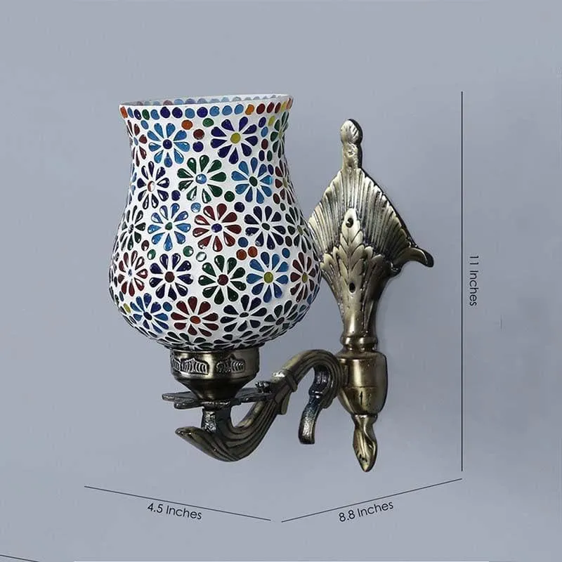 Petalled Up Glass & Metal Wall Lamp media 8