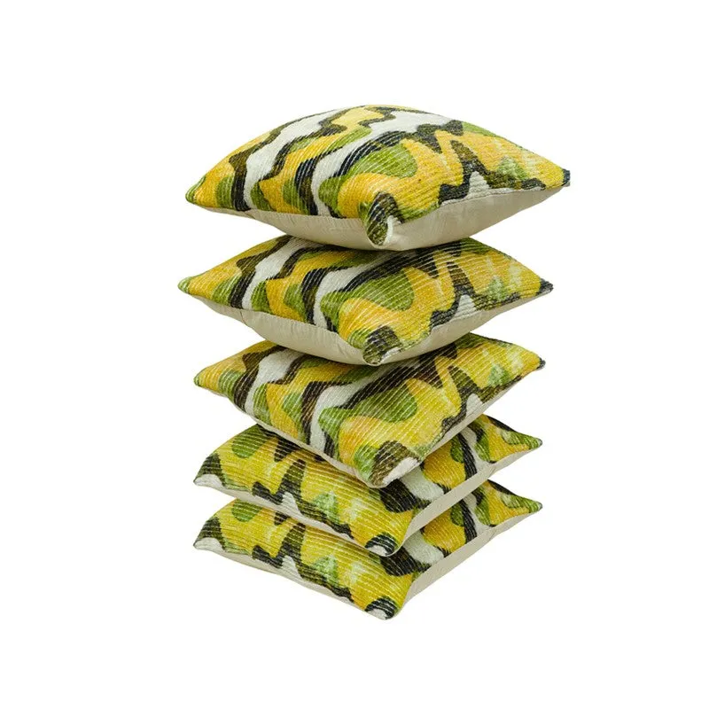 RythmFlow Cushion Cover (Yellow) - Set Of Five media 5