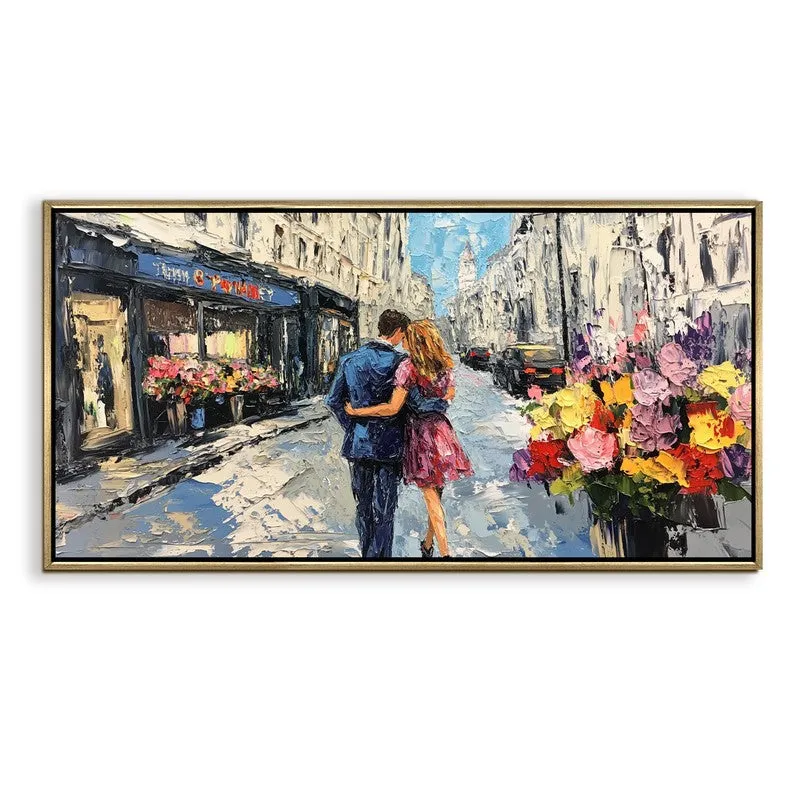Blossom Affair Canvas Wall Painting With Frame media 3