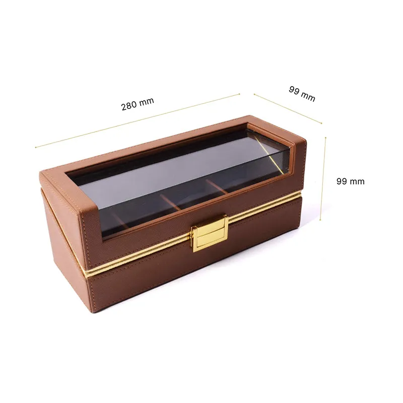 Ceastra Faux Leather Storage Box - Brown media 9