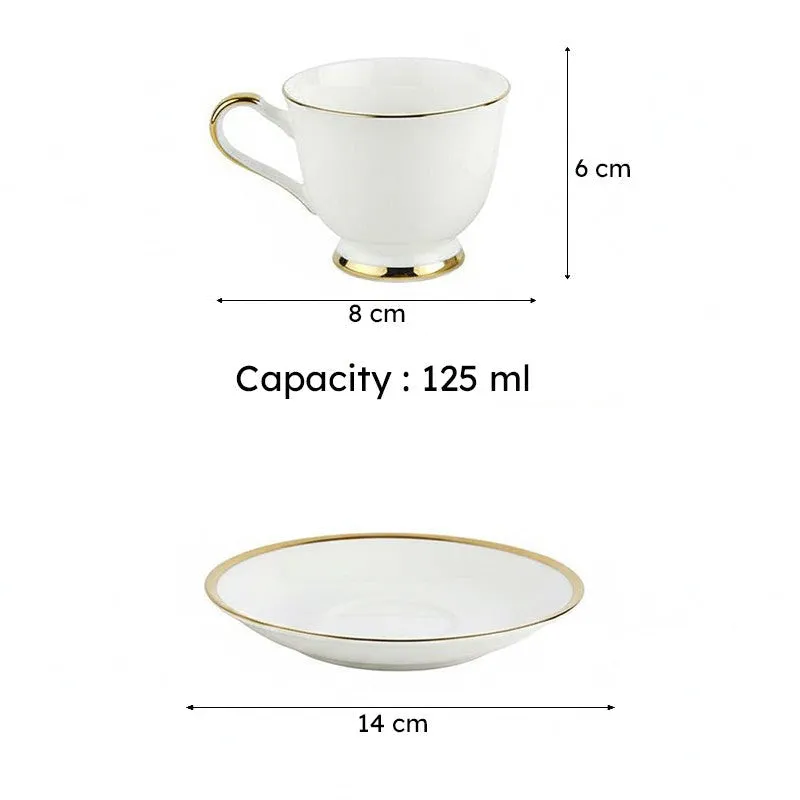Maverina Cup & Saucer (125 ML) - Twelve Piece Set media 6