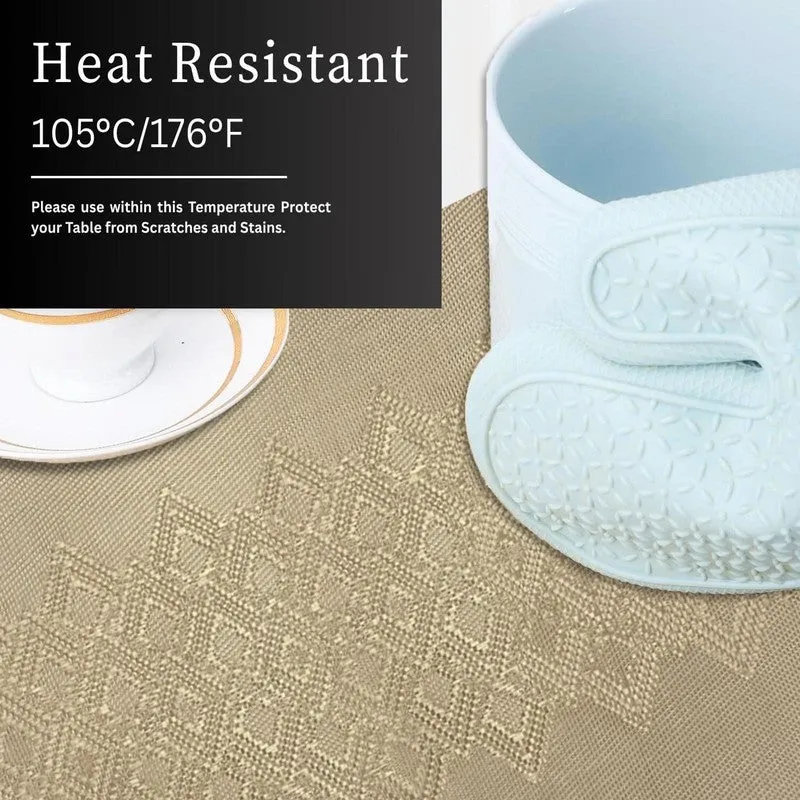 Averin Golden Rectangle PVC Table Mats - Set Of Four media 4