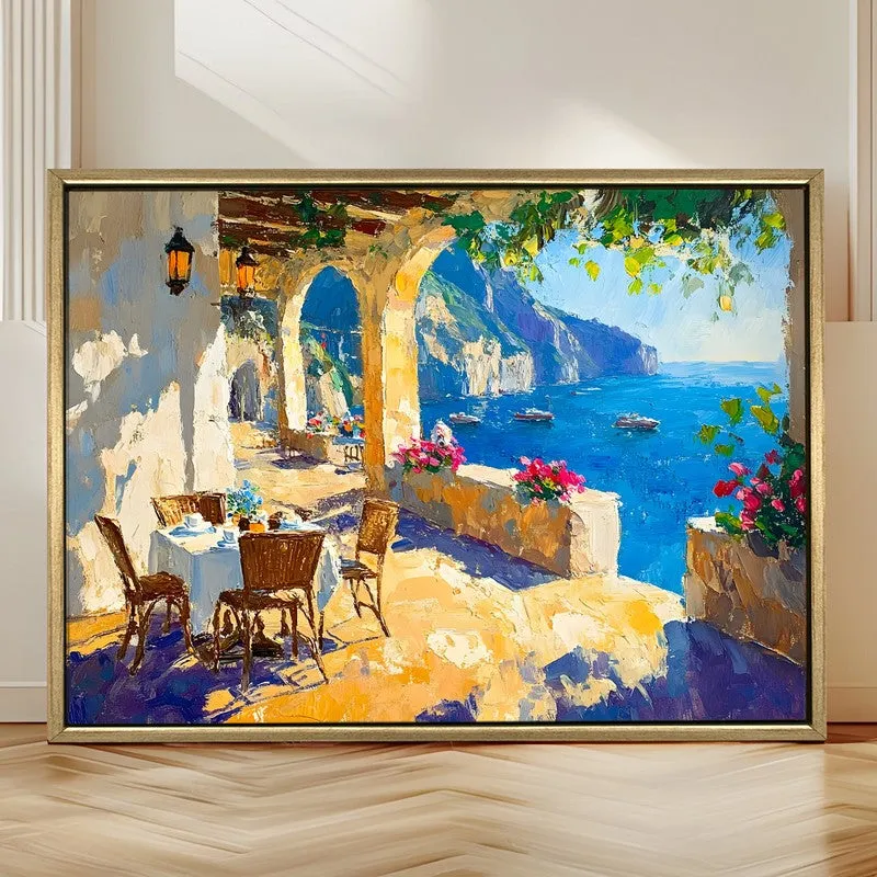 Sun-Drenched Canvas Wall Painting With Frame media 4