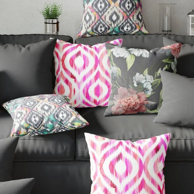 Uniya Printed Cushion Cover - Set Of Five media 3