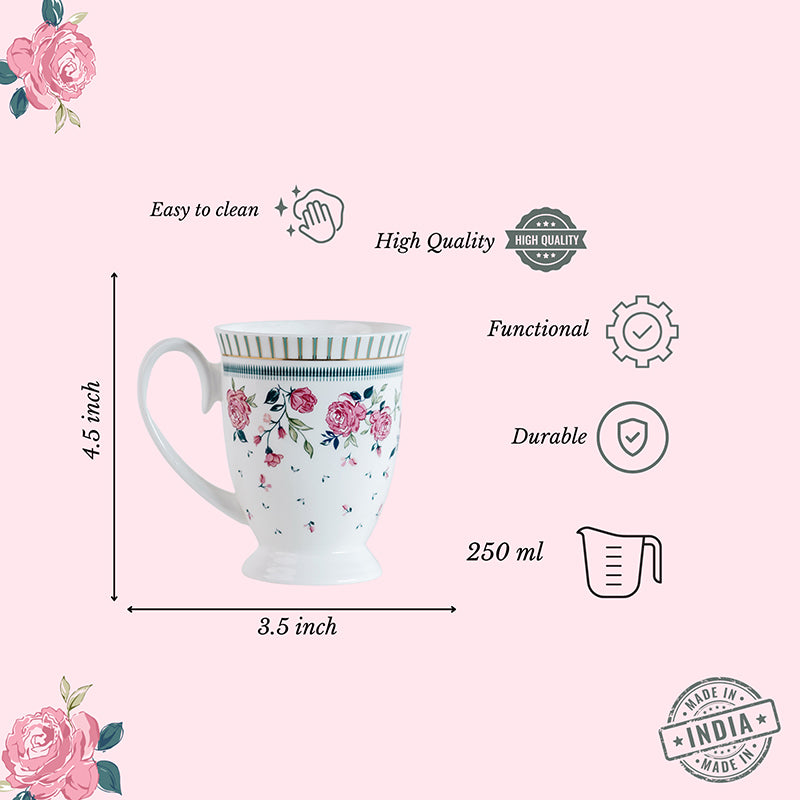 Magique: Portrait of a Rose Bone China Coffee Mug - 250 mL media 9