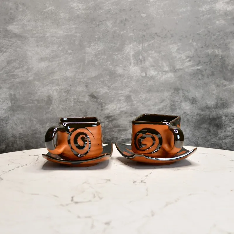 Rustic Ritual Terracotta Tea Set & Tea Pots - Three Piece Set media 5