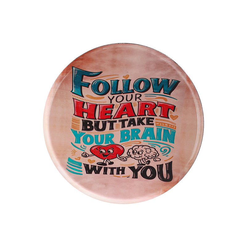 Zira Follow Your Heart Printed Metal Wall Plate media 5